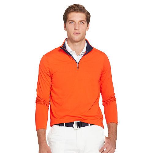Ralph Lauren Polo Golf Performance Half-zip Pullover Elite Orange
