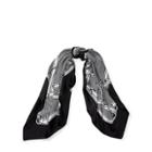 Ralph Lauren Equestrian Silk Scarf Black