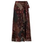 Ralph Lauren Floral Patchwork Chiffon Skirt Floral Patchwork