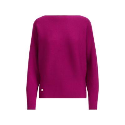 Ralph Lauren Cotton-blend Dolman Sweater Berry Jam
