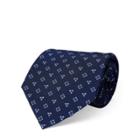 Ralph Lauren Geometric-print Silk Crepe Tie Navy