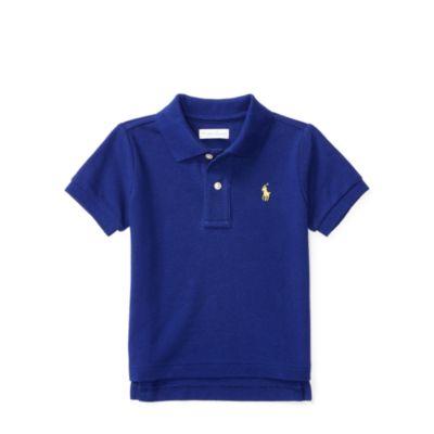 Ralph Lauren Cotton Mesh Polo Shirt Royal Marine 3m