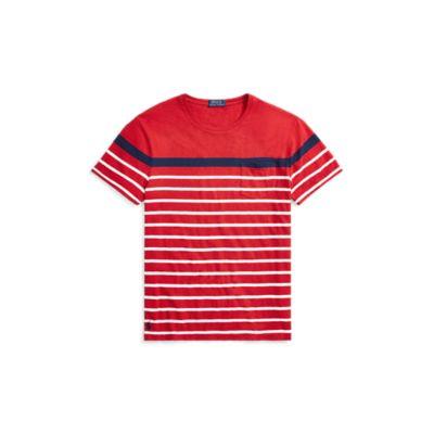 Ralph Lauren Custom Slim Fit Cotton T-shirt Ralph Red Multi