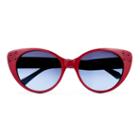 Ralph Lauren Cat Eye Spectator Sunglasses Red