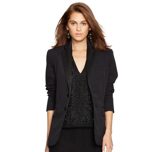 Polo Ralph Lauren Wool Two-button Tuxedo Jacket Polo Black