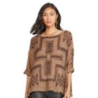 Polo Ralph Lauren Southwestern Boxy Pullover Tan W/ Motif