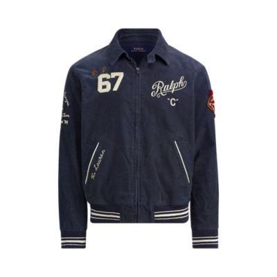 Ralph Lauren Embroidered Corduroy Jacket Norfolk Blue