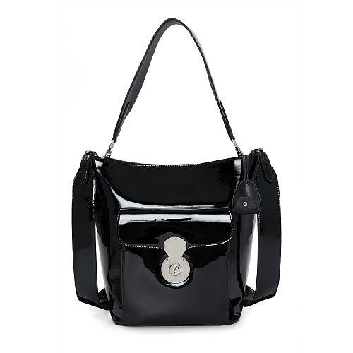 Ralph Lauren The Patent Rl Bucket Bag