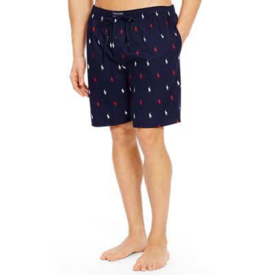 Ralph Lauren Allover Pony Sleep Short Navy/red And White Pp