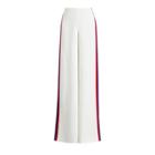 Ralph Lauren Daria Striped Wide-leg Pant Linen White