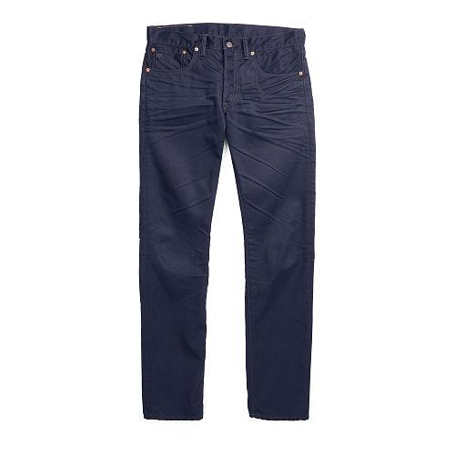 Ralph Lauren Rrl Slim-fit Bedford Corduroy Pant College Navy