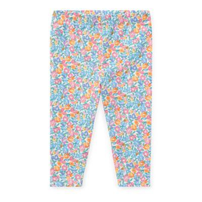 Ralph Lauren Floral-print Jersey Legging White/blue/multi 18m