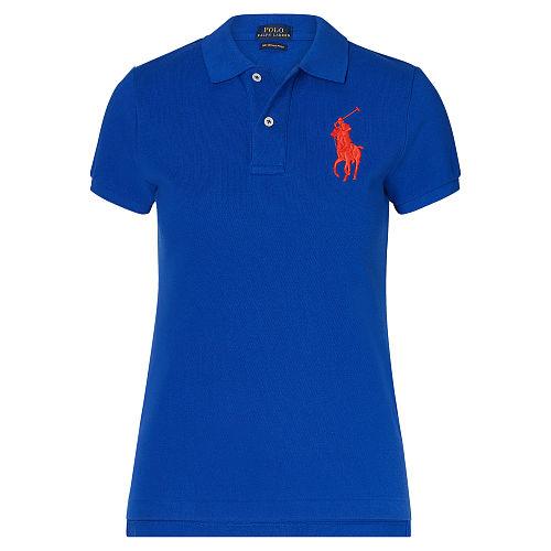 Polo Ralph Lauren Skinny Fit Big Pony Polo Shirt Deep Royal