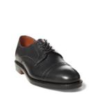 Ralph Lauren Slaton Calfskin Cap-toe Shoe Black