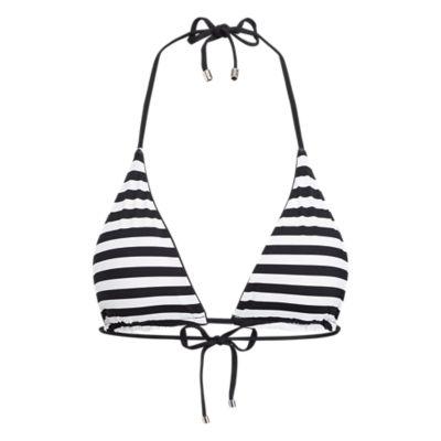 Ralph Lauren Reversible Triangle Bikini Top Black And White