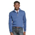 Polo Ralph Lauren Cotton Half-zip Sweater Shale Blue Heather