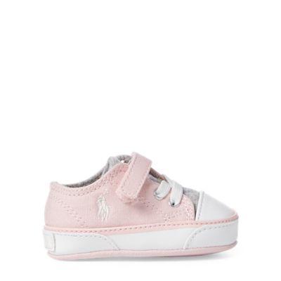 Ralph Lauren Koni Canvas Low-top Sneaker Light Pink Canvas 0 (0-6 Wks)