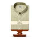 Ralph Lauren Striped Cotton Dress Shirt Rl 981 Green Cream