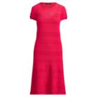 Ralph Lauren Pointelle-knit Cotton Dress Pink Poppy
