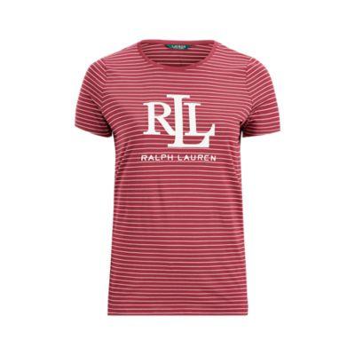 Ralph Lauren Studded-logo T-shirt Rich Cranberry/mas Cream