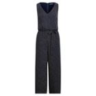 Ralph Lauren Crepe Wide-leg Jumpsuit Navy-brushstroke Tn