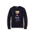 Ralph Lauren Polo Bear Cotton-linen Sweater Navy Multi