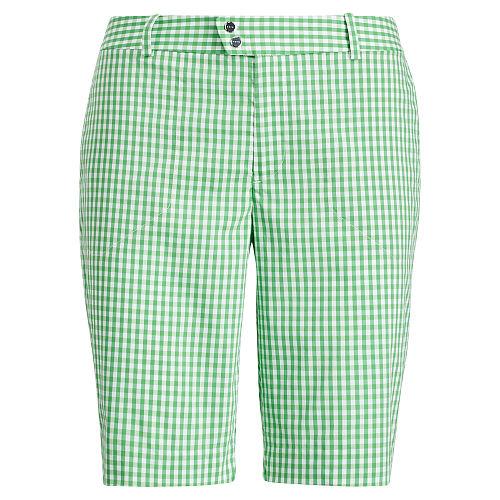 Ralph Lauren Rlx Golf Gingham-print Cotton Short Green Gingham