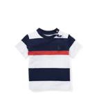 Ralph Lauren Striped Cotton Jersey T-shirt Pure White Multi 6m