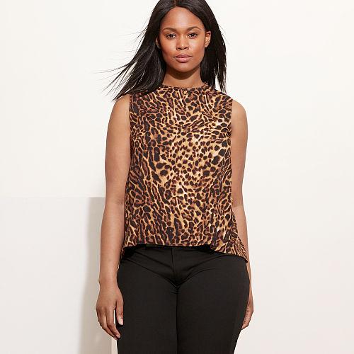Ralph Lauren Lauren Woman Asymmetrical-back Crepe Tank Multi
