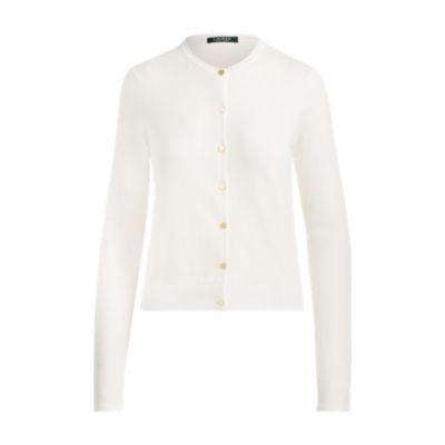 Ralph Lauren Cotton-blend Cardigan Mascarpone Cream