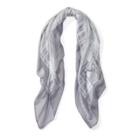 Ralph Lauren Amy Plaid Square Scarf Sterling Grey