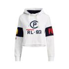 Ralph Lauren Cp-93 Cropped Fleece Hoodie Pure White