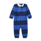 Ralph Lauren Striped Cotton Rugby Coverall Freshwater Multi 3m