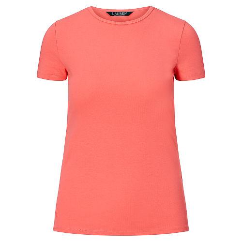 Ralph Lauren Lauren Stretch Cotton Tee Summer Peach