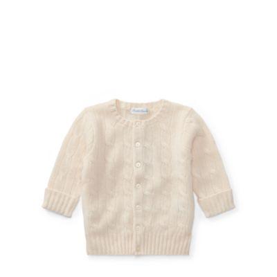 Ralph Lauren Cable-knit Cashmere Cardigan Warm White 3m