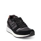 Ralph Lauren Train 100 Suede-mesh Sneaker Black/charcoal