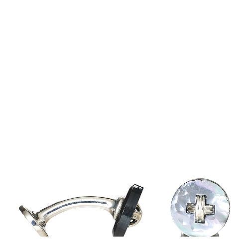 Ralph Lauren Mother-of-pearl Cuff Links Smoke Silver