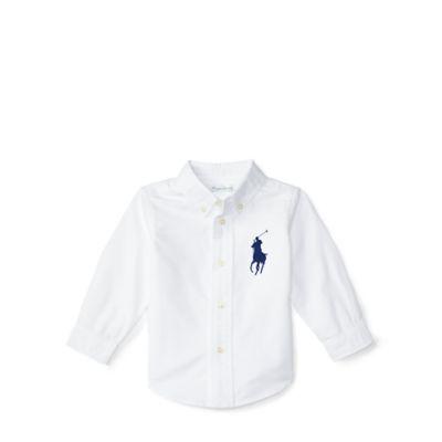 Ralph Lauren Blake Cotton Oxford Shirt White 6m