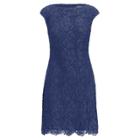 Ralph Lauren Floral Lace Sheath Dress Dynasty Blue