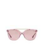 Ralph Lauren Metal-frame Square Sunglasses Transparent Dark Pink