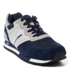 Ralph Lauren Polo Sport Slaton Suede-jersey Sneaker Newport Navy/grey