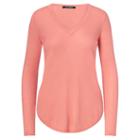 Ralph Lauren Lauren Silk-blend V-neck Sweater Summer Peach