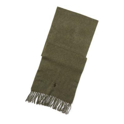 Ralph Lauren Classic Cashmere Scarf Limerick Green Hthr