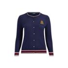 Ralph Lauren Bullion-patch Cotton Cardigan Navy/multi