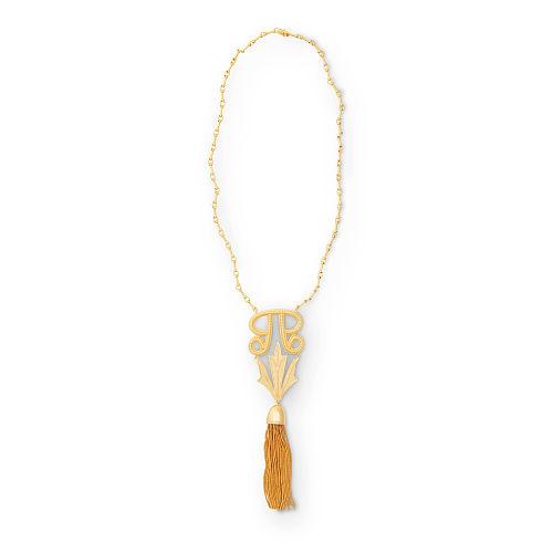 Ralph Lauren Gold-plated Tassel Necklace