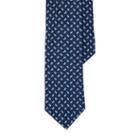 Polo Ralph Lauren Neat Silk Shantung Narrow Tie Navy/blue