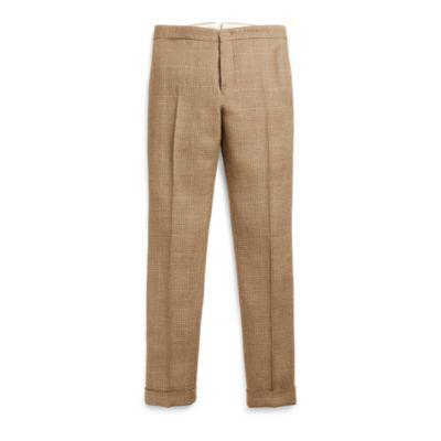 Ralph Lauren Linen-blend Tweed Trouser Dirty Blonde