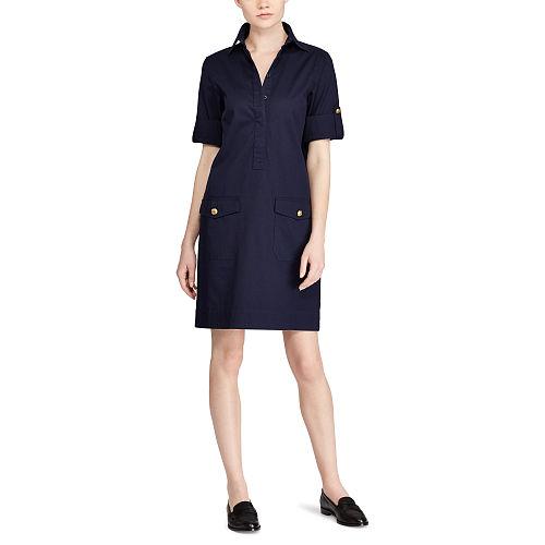 Ralph Lauren Lauren Stretch Twill Utility Dress