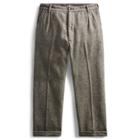 Ralph Lauren Pleated Herringbone Pant Black White