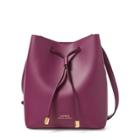 Ralph Lauren Debby Ii Drawstring Bag Eggplant/taupe